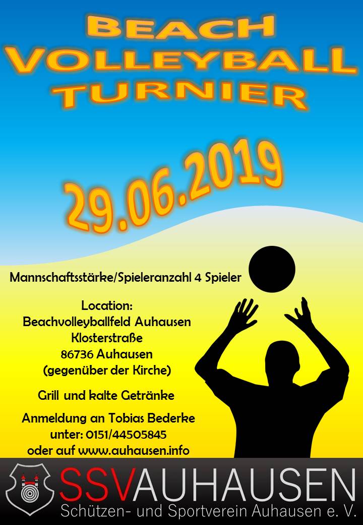 (c) SSV Auhausen - Flyer Beachvolleyball-Turnier 2019