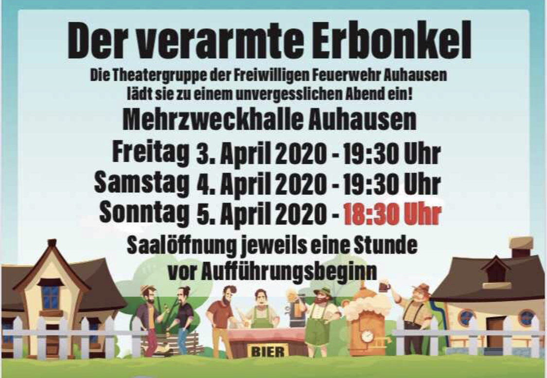 Flyer Theater Auhausen 2020