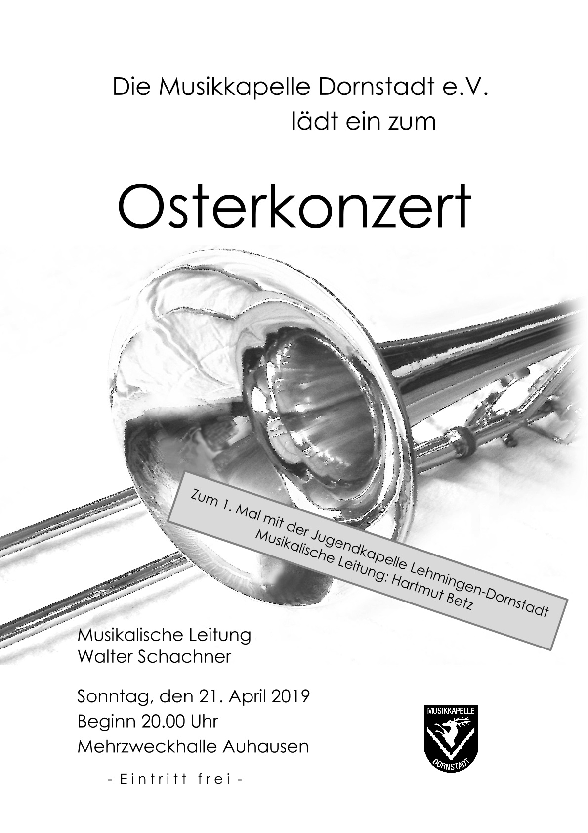 (c) Musikkapelle Dornstadt - Flyer Osterkonzert 2019